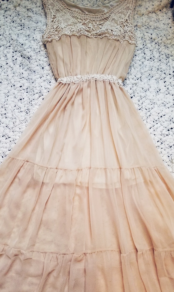 Sheer boho hippie dress
